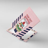 Custom Bermuda Football Canvas Wall Art 2025 Go Gombey Warriors - Pink