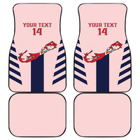 Custom Bermuda Football Car Mats 2025 Go Gombey Warriors - Pink