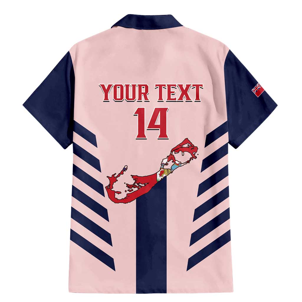 Custom Bermuda Football Family Matching Mermaid Dress and Hawaiian Shirt 2025 Go Gombey Warriors - Pink