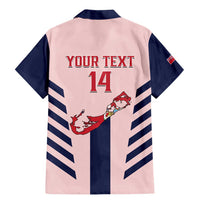 Custom Bermuda Football Family Matching Mermaid Dress and Hawaiian Shirt 2025 Go Gombey Warriors - Pink