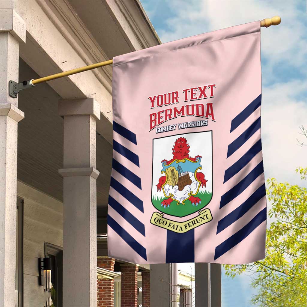 Custom Bermuda Football Garden Flag 2025 Go Gombey Warriors - Pink