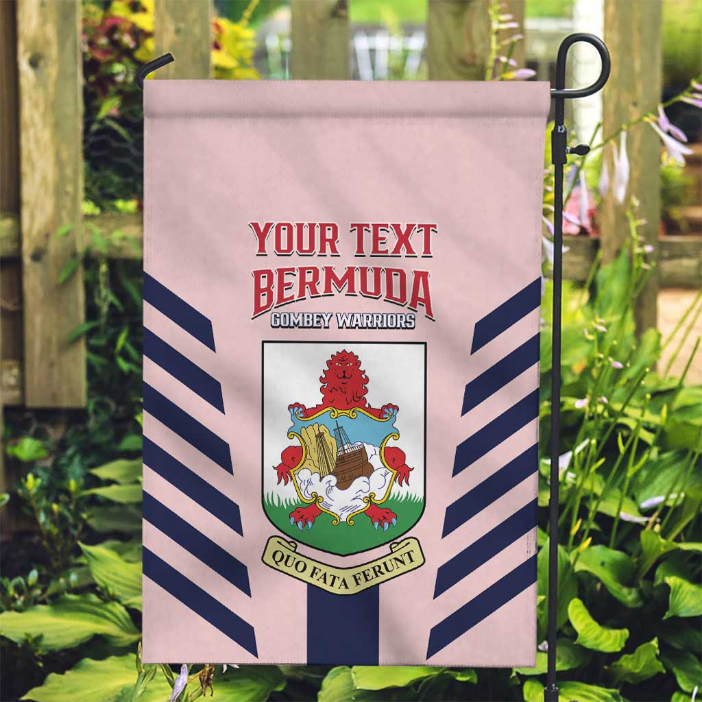 Custom Bermuda Football Garden Flag 2025 Go Gombey Warriors - Pink