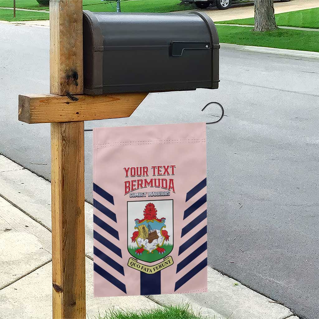 Custom Bermuda Football Garden Flag 2025 Go Gombey Warriors - Pink