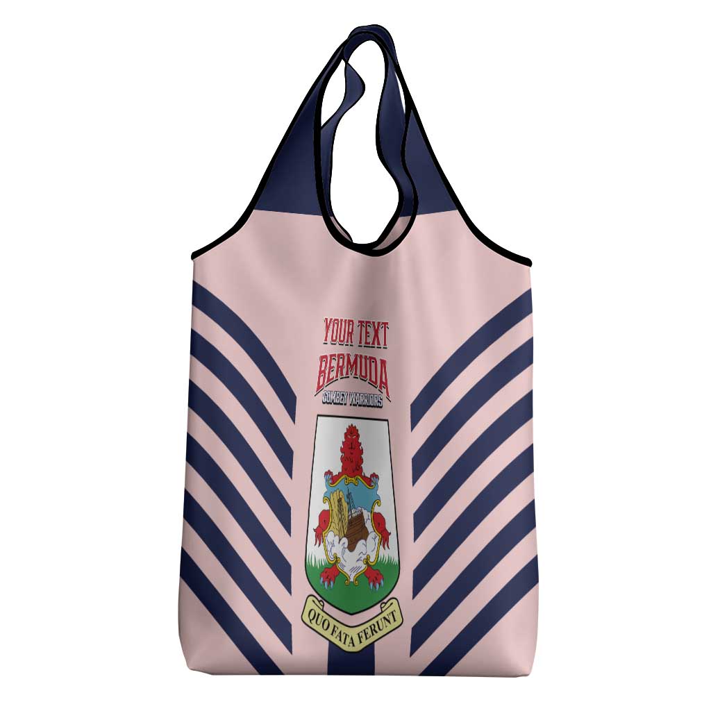 Custom Bermuda Football Grocery Bag 2025 Go Gombey Warriors - Pink