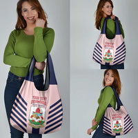 Custom Bermuda Football Grocery Bag 2025 Go Gombey Warriors - Pink