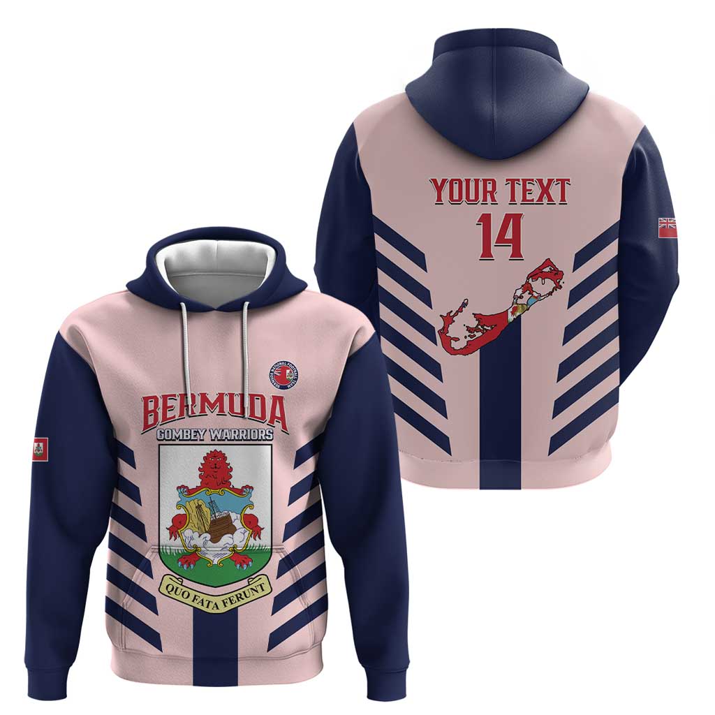 Custom Bermuda Football Hoodie 2025 Go Gombey Warriors - Pink