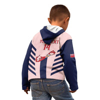 Custom Bermuda Football Kid Hoodie 2025 Go Gombey Warriors - Pink