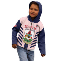 Custom Bermuda Football Kid Hoodie 2025 Go Gombey Warriors - Pink
