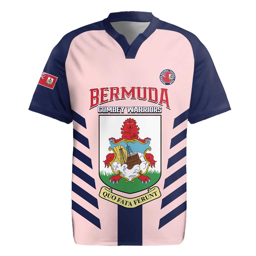 Custom Bermuda Football Rugby Jersey 2025 Go Gombey Warriors - Pink
