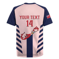 Custom Bermuda Football Rugby Jersey 2025 Go Gombey Warriors - Pink