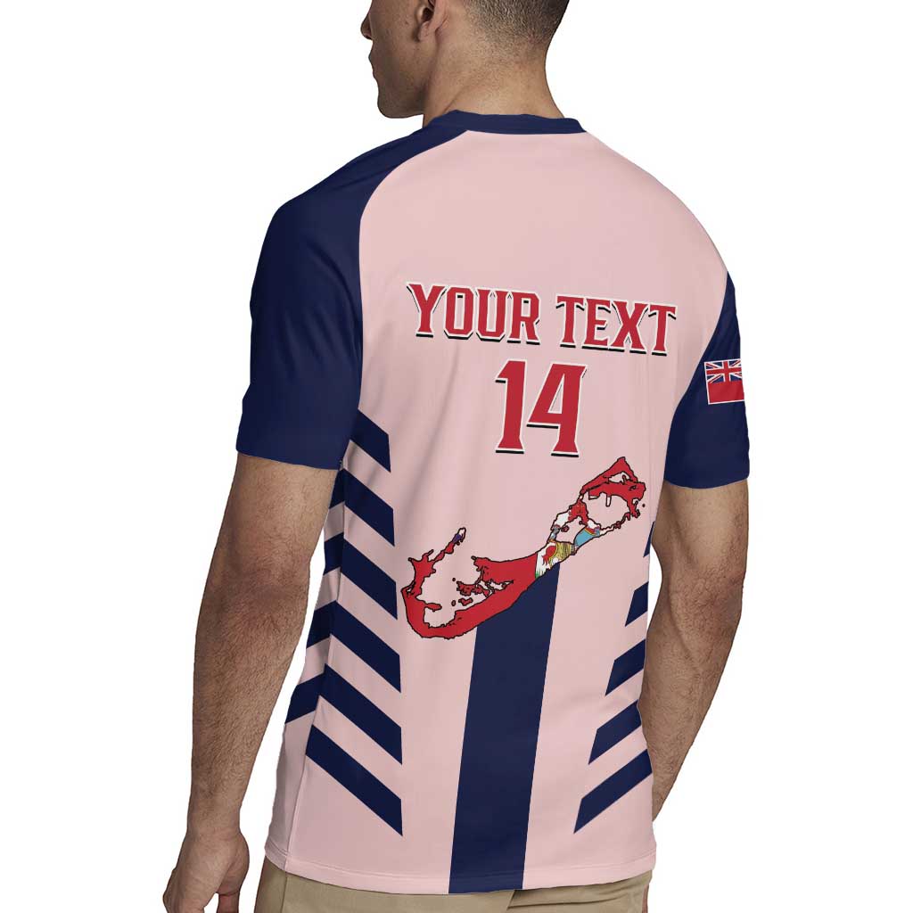 Custom Bermuda Football Rugby Jersey 2025 Go Gombey Warriors - Pink
