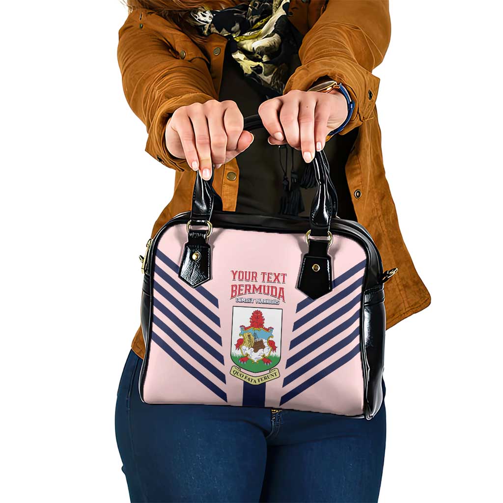 Custom Bermuda Football Shoulder Handbag 2025 Go Gombey Warriors - Pink