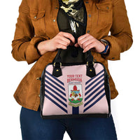 Custom Bermuda Football Shoulder Handbag 2025 Go Gombey Warriors - Pink