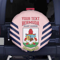 Custom Bermuda Football Spare Tire Cover 2025 Go Gombey Warriors - Pink