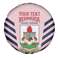 Custom Bermuda Football Spare Tire Cover 2025 Go Gombey Warriors - Pink
