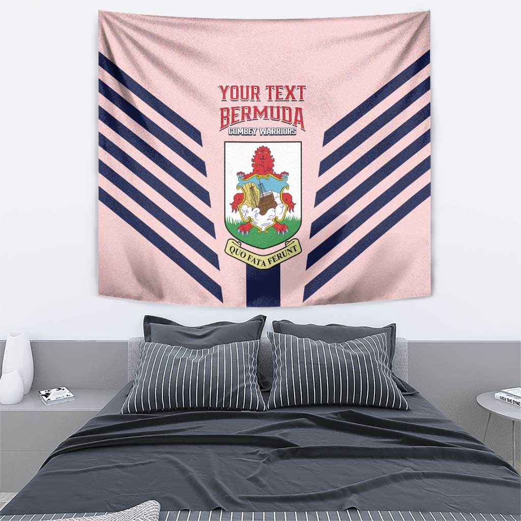 Custom Bermuda Football Tapestry 2025 Go Gombey Warriors - Pink