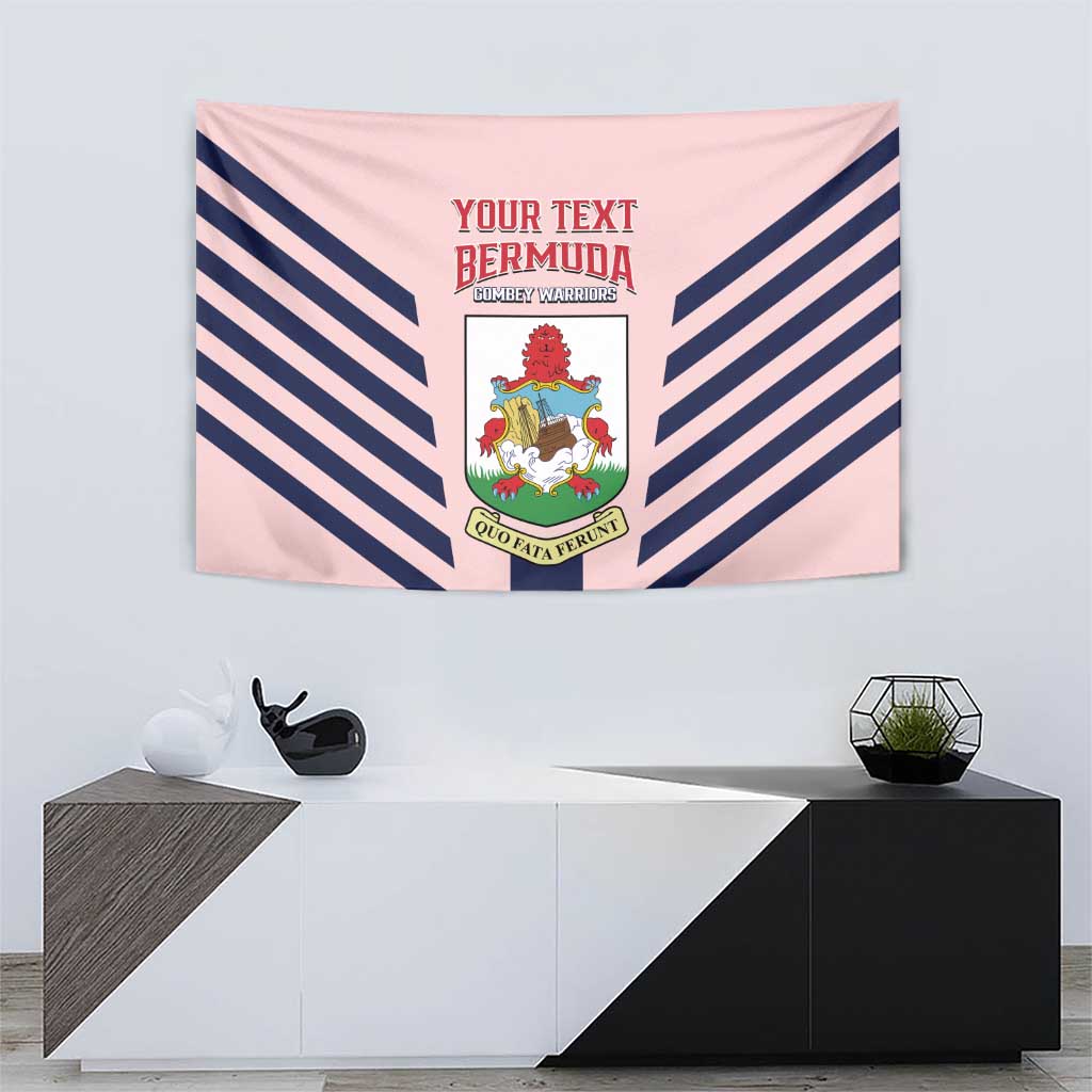 Custom Bermuda Football Tapestry 2025 Go Gombey Warriors - Pink