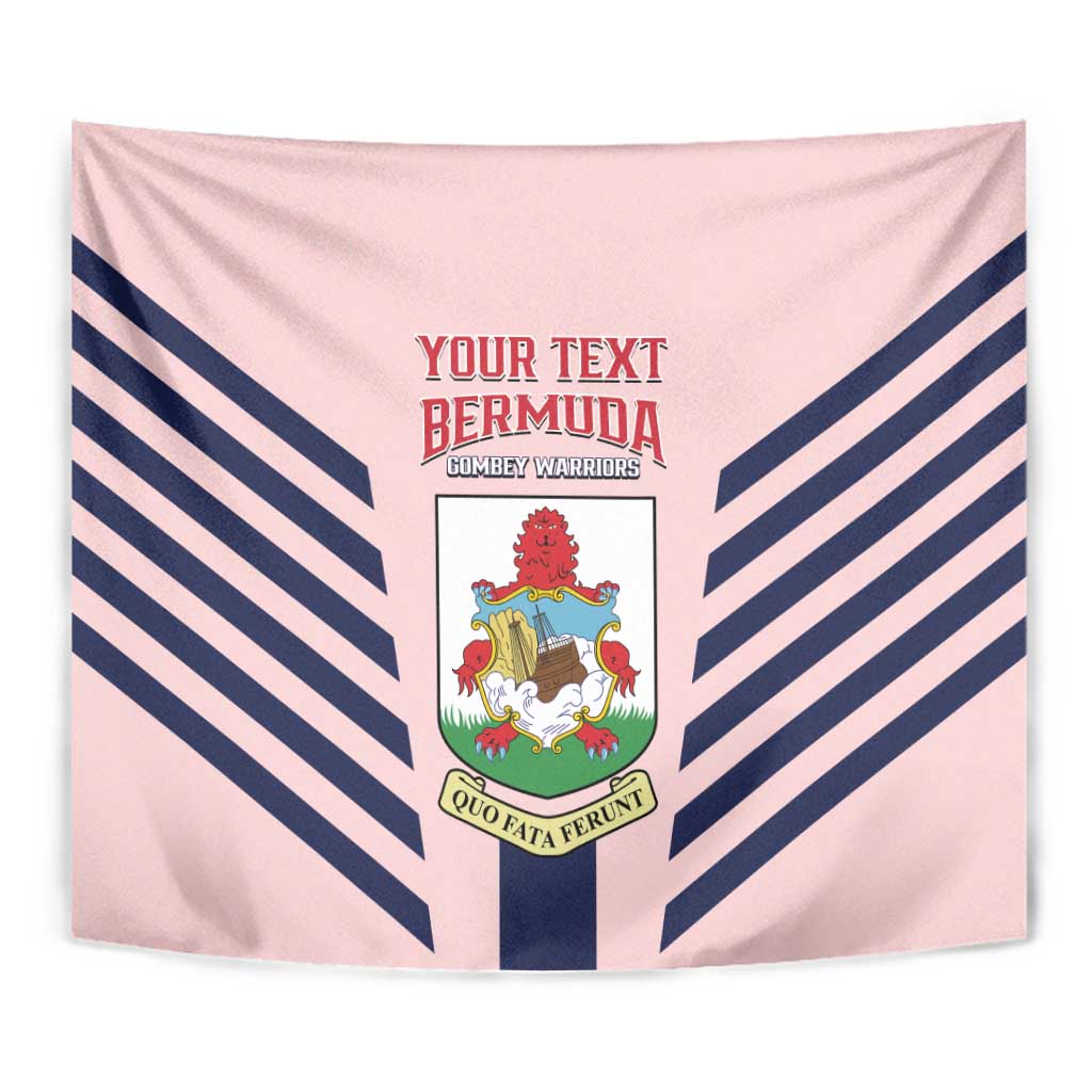 Custom Bermuda Football Tapestry 2025 Go Gombey Warriors - Pink