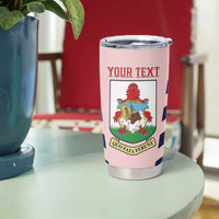 Custom Bermuda Football Tumbler Cup 2025 Go Gombey Warriors - Pink