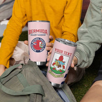 Custom Bermuda Football Tumbler Cup 2025 Go Gombey Warriors - Pink
