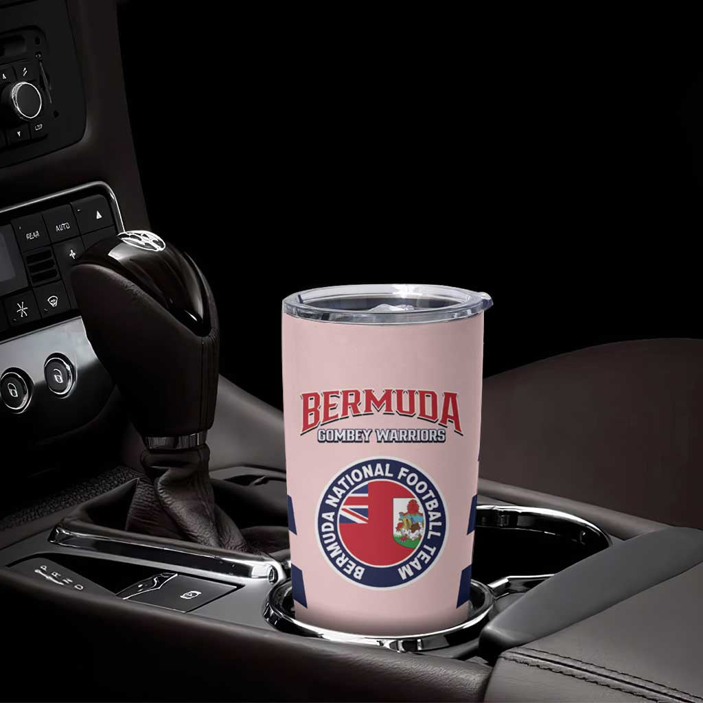 Custom Bermuda Football Tumbler Cup 2025 Go Gombey Warriors - Pink