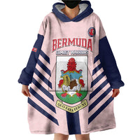 Custom Bermuda Football Wearable Blanket Hoodie 2025 Go Gombey Warriors - Pink