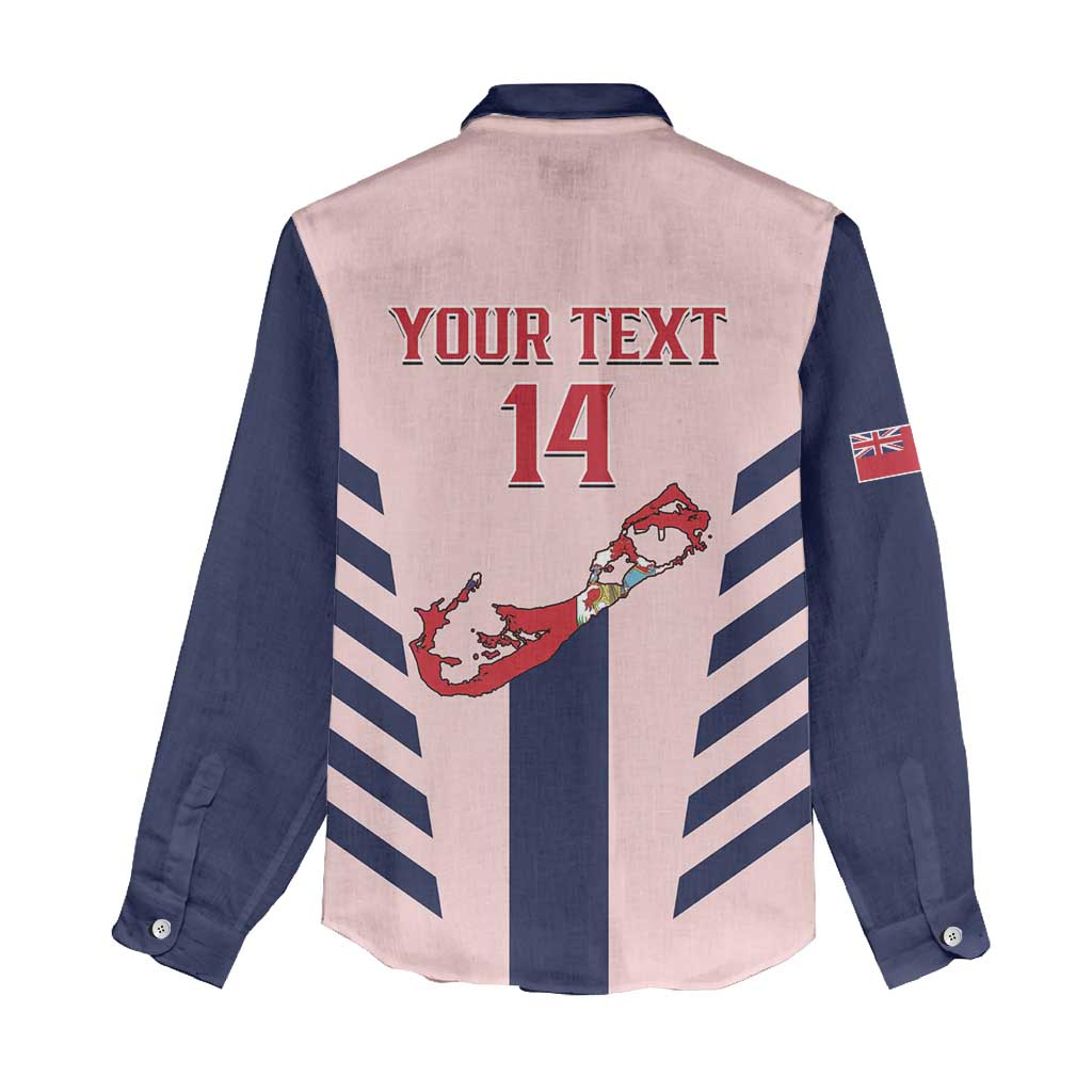 Custom Bermuda Football Women Casual Shirt 2025 Go Gombey Warriors - Pink