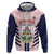 Custom Bermuda Football Zip Hoodie 2025 Go Gombey Warriors - Pink