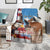 Personalised United States And Australia Blanket USA Eagle With Aussie Kangaroo