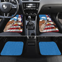 Personalised United States And Australia Car Mats USA Eagle With Aussie Kangaroo - Wonder Print Shop