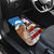 Personalised United States And Australia Car Mats USA Eagle With Aussie Kangaroo - Wonder Print Shop