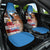 Personalised United States And Australia Car Seat Cover USA Eagle With Aussie Kangaroo - Wonder Print Shop