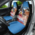 Personalised United States And Australia Car Seat Cover USA Eagle With Aussie Kangaroo - Wonder Print Shop
