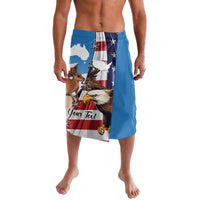 Personalised United States And Australia Lavalava USA Eagle With Aussie Kangaroo - Wonder Print Shop