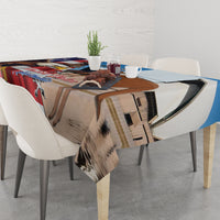 Personalised United States And Australia Tablecloth USA Eagle With Aussie Kangaroo - Wonder Print Shop