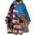Personalised United States And Australia Wearable Blanket Hoodie USA Eagle With Aussie Kangaroo - Wonder Print Shop