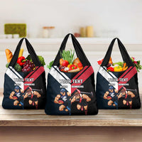 Custom Blues And Bombers Football Grocery Bag Together Sporty