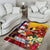 Personalised United States And Papua New Guinea Area Rug USA Eagle With PNG Bird Of Paradise - Wonder Print Shop