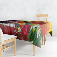 Personalised United States And Papua New Guinea Tablecloth USA Eagle With PNG Bird Of Paradise - Wonder Print Shop