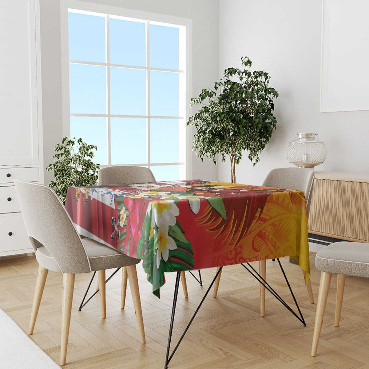 Personalised United States And Papua New Guinea Tablecloth USA Eagle With PNG Bird Of Paradise - Wonder Print Shop