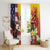 Personalised United States And Papua New Guinea Window Curtain USA Eagle With PNG Bird Of Paradise - Wonder Print Shop