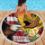Personalised United States And Hawaii Beach Blanket USA Eagle With Hawaiian Shark Tattoo - Wonder Print Shop