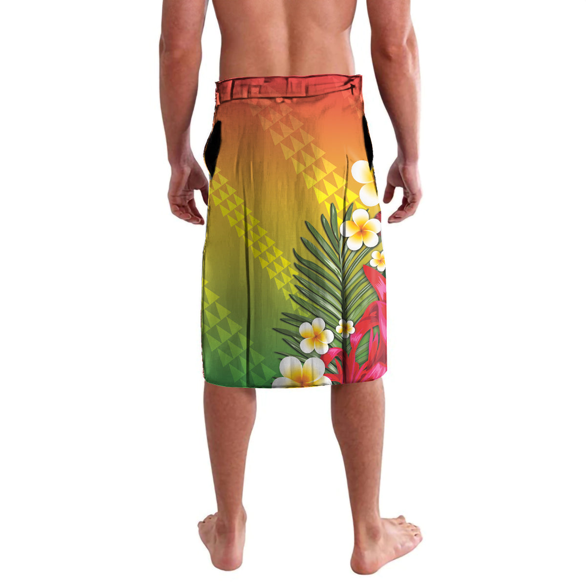Personalised United States And Hawaii Lavalava USA Eagle With Hawaiian Shark Tattoo - Wonder Print Shop
