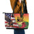 Personalised United States And Hawaii Leather Tote Bag USA Eagle With Hawaiian Shark Tattoo - Wonder Print Shop