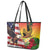 Personalised United States And Hawaii Leather Tote Bag USA Eagle With Hawaiian Shark Tattoo - Wonder Print Shop