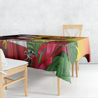 Personalised United States And Hawaii Tablecloth USA Eagle With Hawaiian Shark Tattoo - Wonder Print Shop