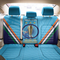 Personalised India Cricket Back Car Seat Cover 2025 Men In Blue 3rd Champions Proud