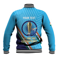 Personalised India Cricket Baseball Jacket 2025 Men In Blue 3rd Champions Proud