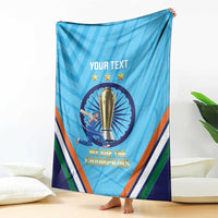 Personalised India Cricket Blanket 2025 Men In Blue 3rd Champions Proud