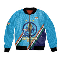 Personalised India Cricket Bomber Jacket 2025 Men In Blue 3rd Champions Proud